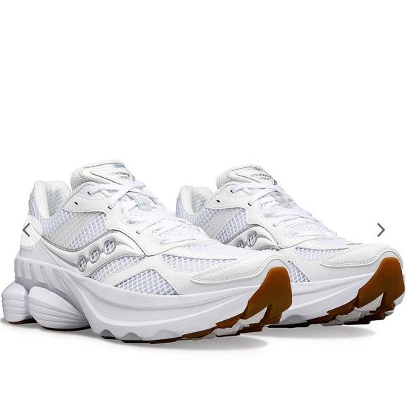 Saucony Grid NXT unisex white sneakers 11.5 used once - Picture 1 of 11